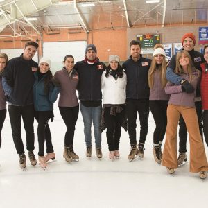 The Bachelor cast at Riley Rink