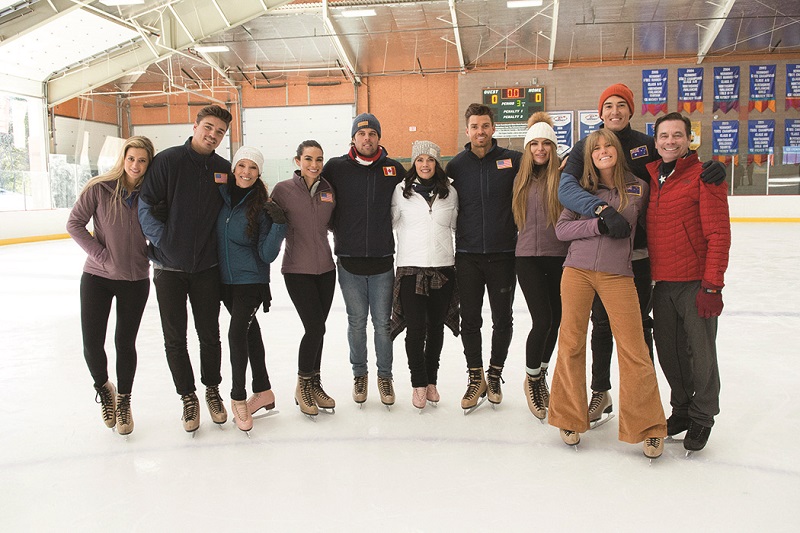 The Bachelor cast at Riley Rink